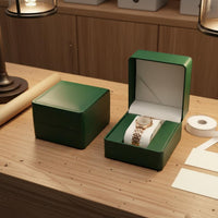 Single Watch Box Removable Pillow Square Watch Gift Box Wristwatch Storage Holder Contrast Stitching Easy to Clean for Gifting