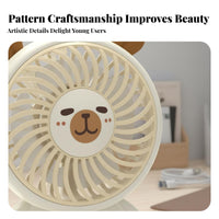 Capybara Handheld Fan Compact and Portable Cute Capybara Fan Built-in Battery