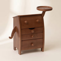 Jewelry Organizer with Drawers Solid Wood Tabletop Jewelry Chest Organized
