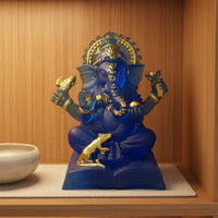 Elephant Deity Statue Symbol of Good Fortune Lord Elephant Deity Statue Idol Ganpati Idol Detailed Craftsmanship