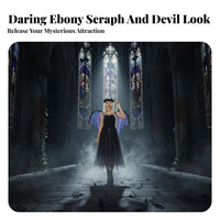 Shadow Seraph Dress Set inclusive Size Available Cosplay excludedfit Spooky Theme for Women