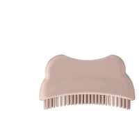 curvedShaped Face Brush Dotted Grip Silicone Facial Brush Matte Finish