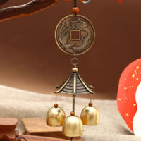 Copper Wind Chime Auspicious Charm Fortunate Metal Wind Bell Crisp Sound