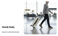 Combination Lock Carry-on Trolley Case Sturdy Carry on Suitcase Adjustable Telescoping Handle for Students, Adults, Vacation, Business Trip