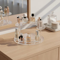 Transparent Perfume Display Rack Desktop Acrylic Riser Stand Easy to Clean