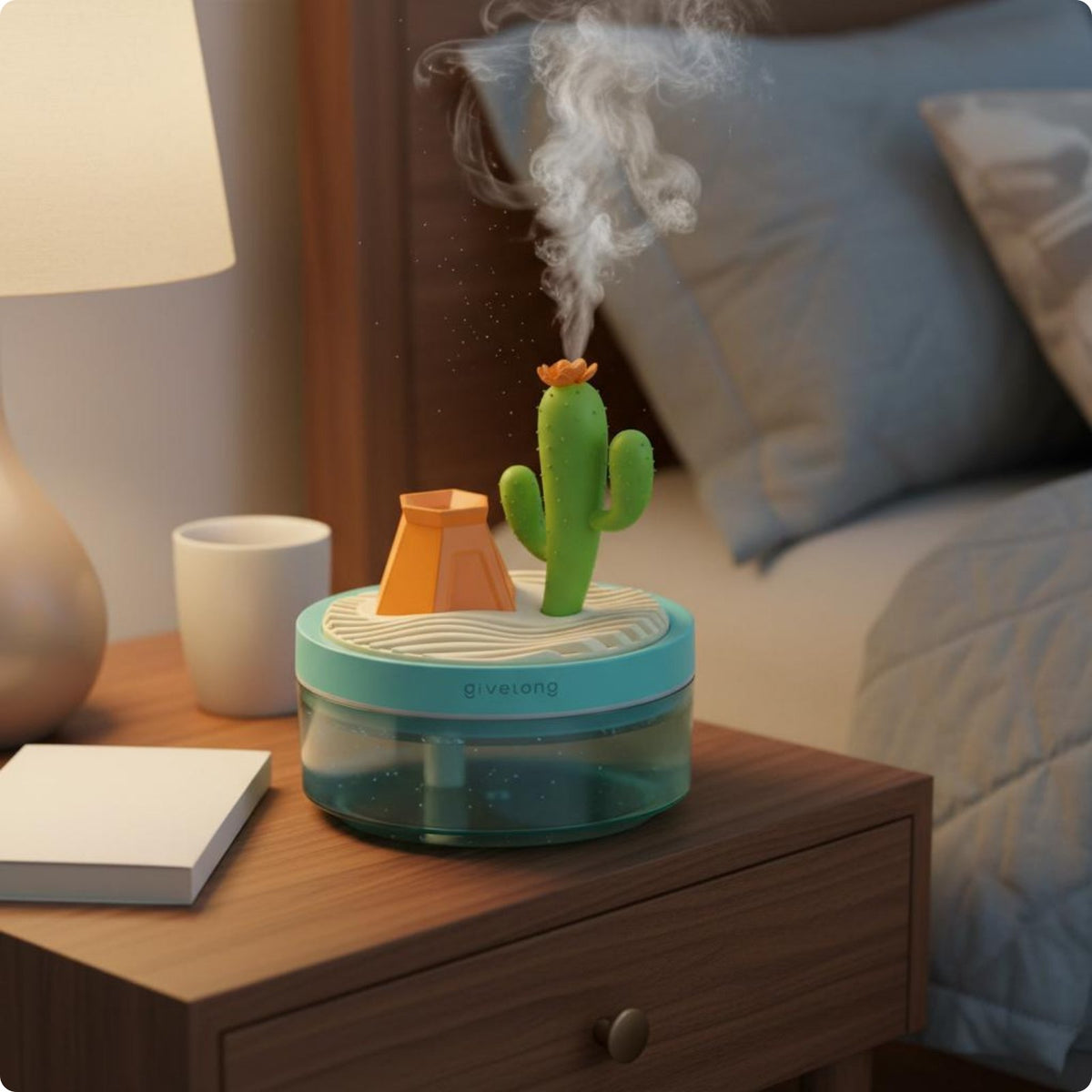 Mini Desktop Humidifier Intermittent Spray Desktop Humidifier Type-C for Office