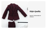 1/6 Scale Suit Set Lifelike Appearance 1/6 Scale Male Suit Authentic Design