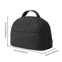 Makeup Bag with Divider Padded Cosmetic Case Organizer Wipeable