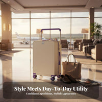 Multi-Function Hardside Luggage 360° rollers Suitcase TSA-Approved Lock