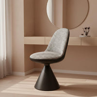 Swivel Dressing Stool Stable Pedestal Base Rotating Makeup Chair Easy to Clean Swivel Stool for Women, Bedroom