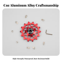 Rear Derailleur Guide Wheel Fluid Shifting Rear Derailleur Pulley Narrow Wide Ceramic Guide Wheel Lightweight for Cycling