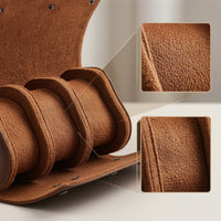Watch Roll with 3 Slots Portable Organizer Safeguarding for Travelers