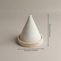 Band Display Cone Dustproof Band Cone Display Waterproof Wooden Base Bracelet Stand Market Vendors, Dresser