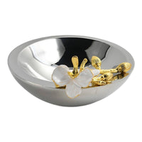 Decorative Fruit Bowl Sleek Fruit Bowl with Ornament Decorative Tray with Ornament for Coffee Table, Sideboard