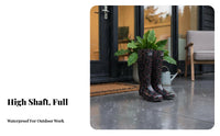 Wear-Resistant women's Knee-High Rain Boots Long-Lasting Tall Rain Boots All-Season for Gardeners, Adults, Wet Work Environments, Gardening
