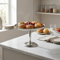 Dessert Platter with Pedestal Elegant Display Serving Ware Sturdy