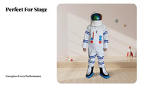 Astronaut Jumpsuit with Helmet Realistic Look Astronaut Jumpsuit Set for Adults