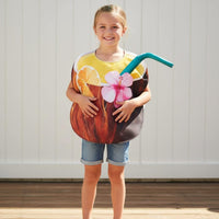 Coconut Drink Costume Funny Kid's Coconut Costume Includes Hat for Party, Kids