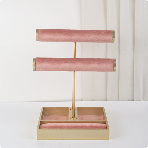 Earring and Band Organizer Two-Tier Layer Accessory Storage Compartment Tray