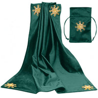 Divination Tablecloth and Pouch Set Square Shape Divination Cloth Set Folded Top