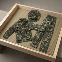 Jungle Set Stitched Seams Miniature Soldier Outfit Fabric
