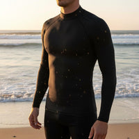 Long Sleeve Aquatic Shirt Lightweight Long Sleeve Aquatic Shirt Tight-Fitting Diving Shirt Breathable Men's Wave Top Reduces