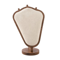 Jewelry Display Stand with Wooden Base Padded for Jewelers, Collectors