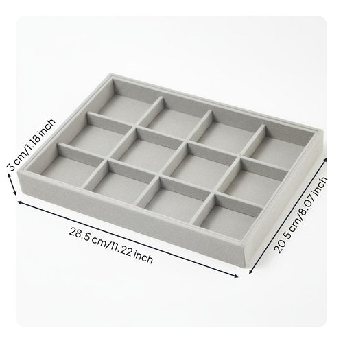 Velvet Jewelry Tray Compartmented Compartment Jewelry Tray Drawer Inserts