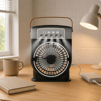 Desktop Humidifying Fan Sleep Mode Desk Mist Fan Detachable