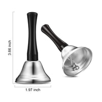 12 Pieces Metal Bell with Handle Compact Handheld Bell Loud for Table Service