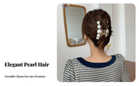 Crystal Hair Grip Fastener Korean Design Crystal Grip Fastener Elegant Design Strong Hold for Women, Common Use, Formal Events
