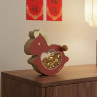 Desktop Rocking Horse Ornament Wealth-Attracting Wobble Horse Decoration