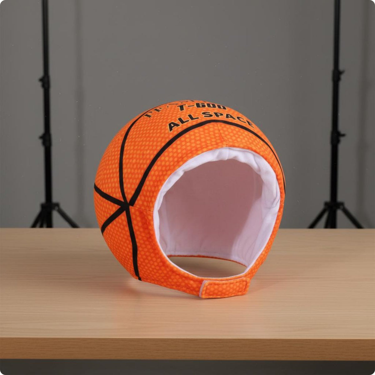 Basketball Photo Prop Hat Customizable Novelty Headwear Bright Colors