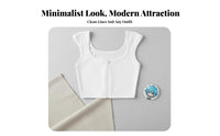Cosplay Chest Binder Undergarment Shoulder Pads Zipper Closure Shoulder Pad Binder Top Breathable Shapewear Top for Tomboys