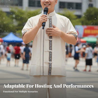 Men's Tang Suit Top, Dai Ethnic, Retro, Short Sleeve, Yunnan Xishuangbanna, Summer