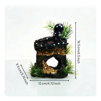 Resin Aquarium Decoration Weathered Aquatic Tank Ornament Detailed