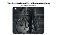 Double Layer Design Cycling Rain Trousers Windproof Breathable Waterproof Pants Wear-Resistant for Cyclists, Rainy Weather, Camping, Fishing