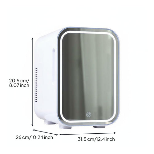 Cosmetic Refrigerator Removable Shelf Beauty Product Fridge Two-Way Power