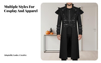 Medieval Assassin Cosplay Coat Soft Comfortable Material for Goth Enthusiasts
