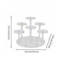 Multi-Tier Display Stand Space Saving Acrylic Display Riser Long-Lasting