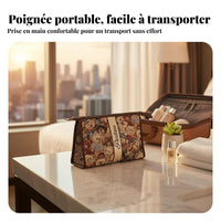 Teddy Bear Makeup Bag Portable Design Cartoon Bear Cosmetic Case Lightweight