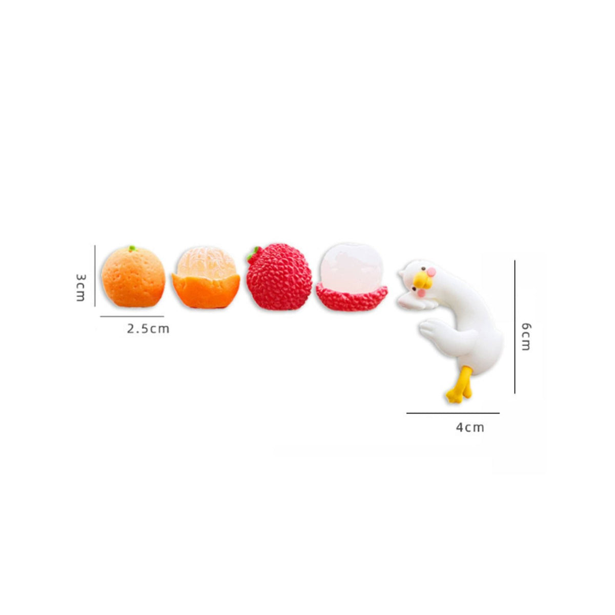 Cute Car Figurine Easy Installation Dashboard Duck Decoration for Middle Console