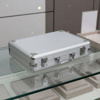 24 Compartment Watch Case With Handle Watch Display Case Lightweight Lockable for Travel