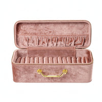 Bracelet Storage Case Zipper Closure Travel Jewelry Case Lined Interior