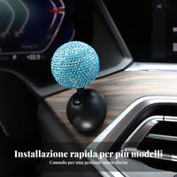 Rhinestone Ignition Button Cover Sparkling Jeweled Ignition Flipper Cover