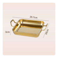 Square Serving Platter Long-Lasting Square Serving Tray Rust-Resistant