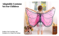 capeed Shawl with view covering Easy to Wear capeed Shawl Set long-finaling for Halloween