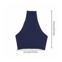 Backless Halter Top Simple to Wear and Removable High Neck Crop Top Photo
