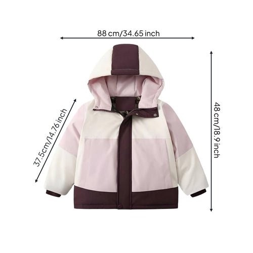 Multi-Use Children's Down Jacket, Winter Outdoor, Thick Windproof Ski Coat