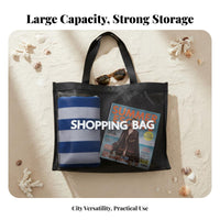 Lightweight Mesh Tote Bag Sturdy Large Capacity Beach Bag Comfortable Straps for Shoppers, Students, Daily Use, Travel, Picnic